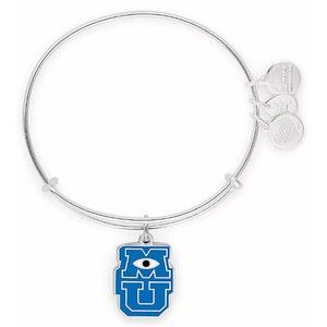 Disney Parks Alex And Ani Monsters Inc. University MU Logo Bracelet New